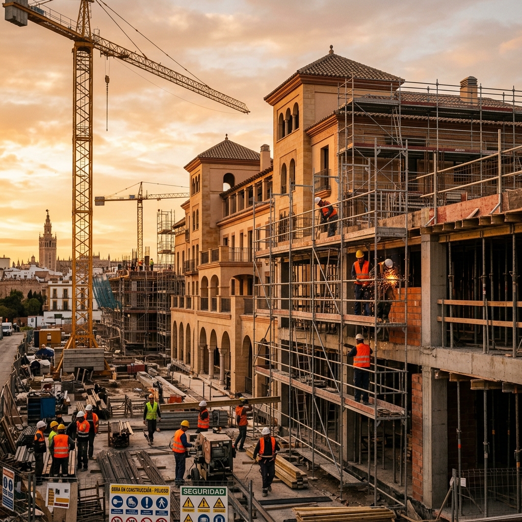 Obra de construcción en Cantabria