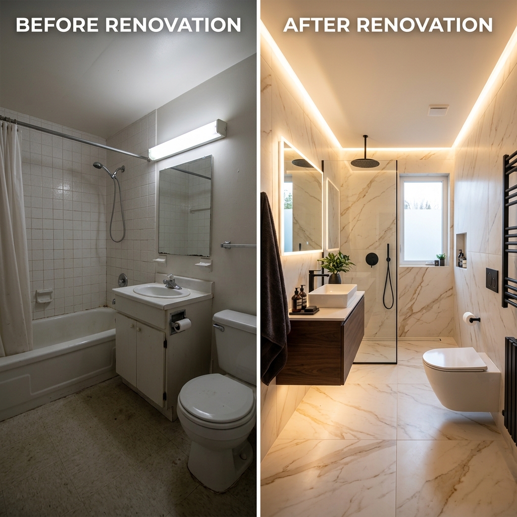 Reforma de baño moderno